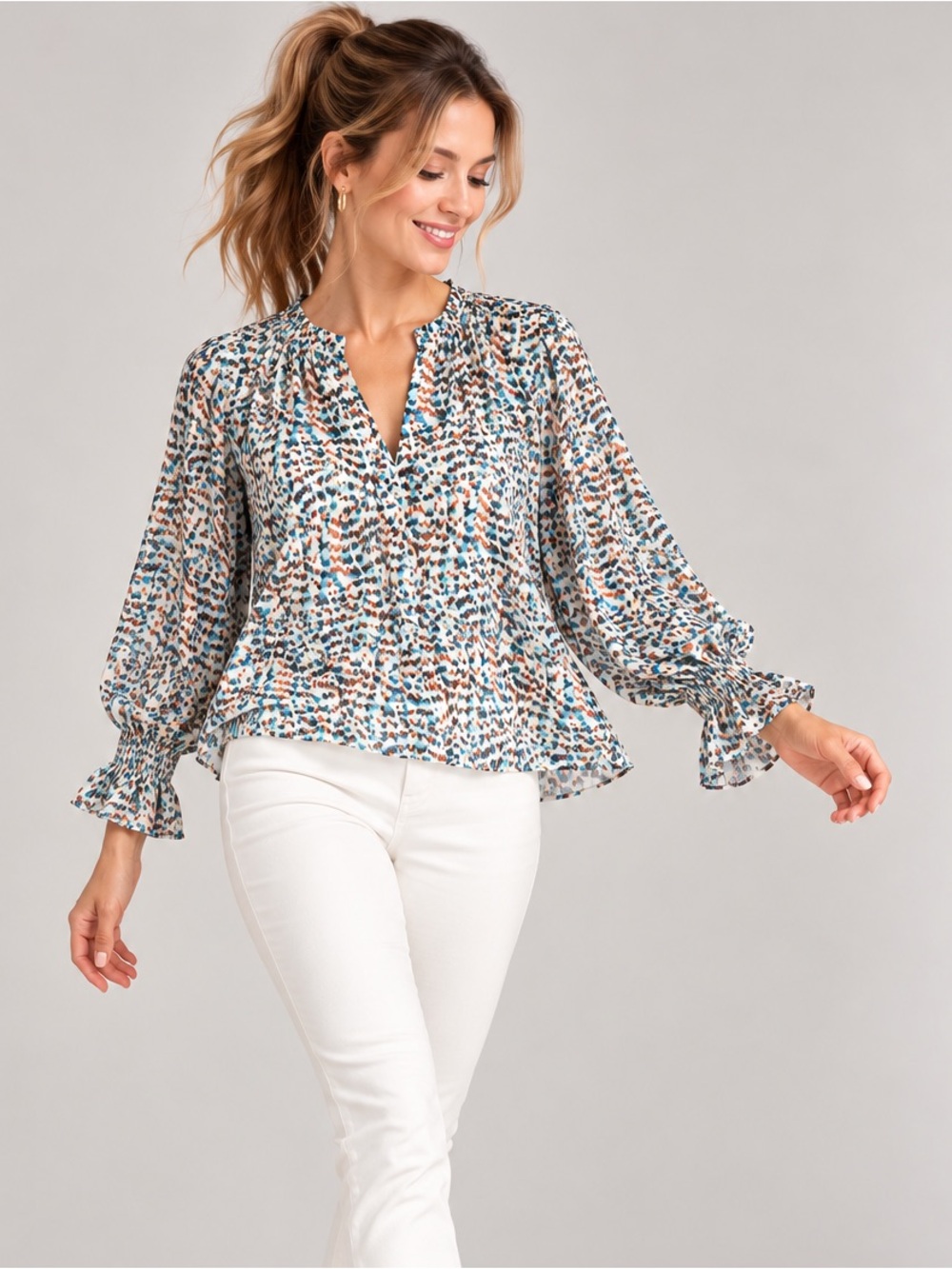🎉5 for $45🎉 Fashion Top blouse shirt size L